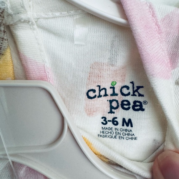 Chick Pea 2 Piece Set Rompers Summer Pink/Ice Cream Cones Size 3-6 Months NWT - Picture 15 of 15